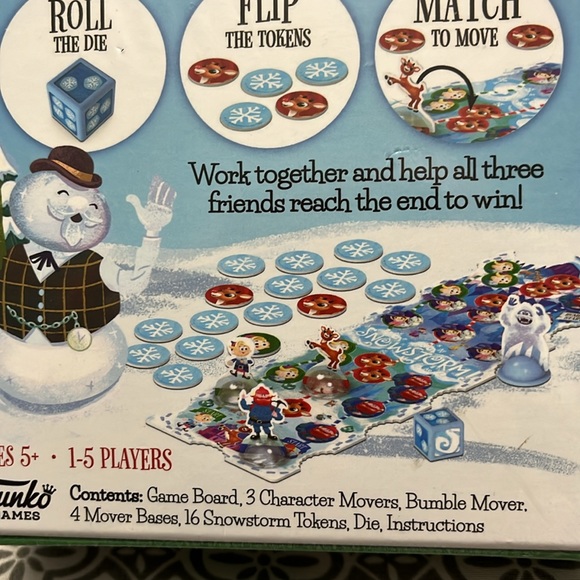 NIB Funko Rudolph The Red Nosed Reindeer Snowstorm Scramble Game - Picture 3 of 4